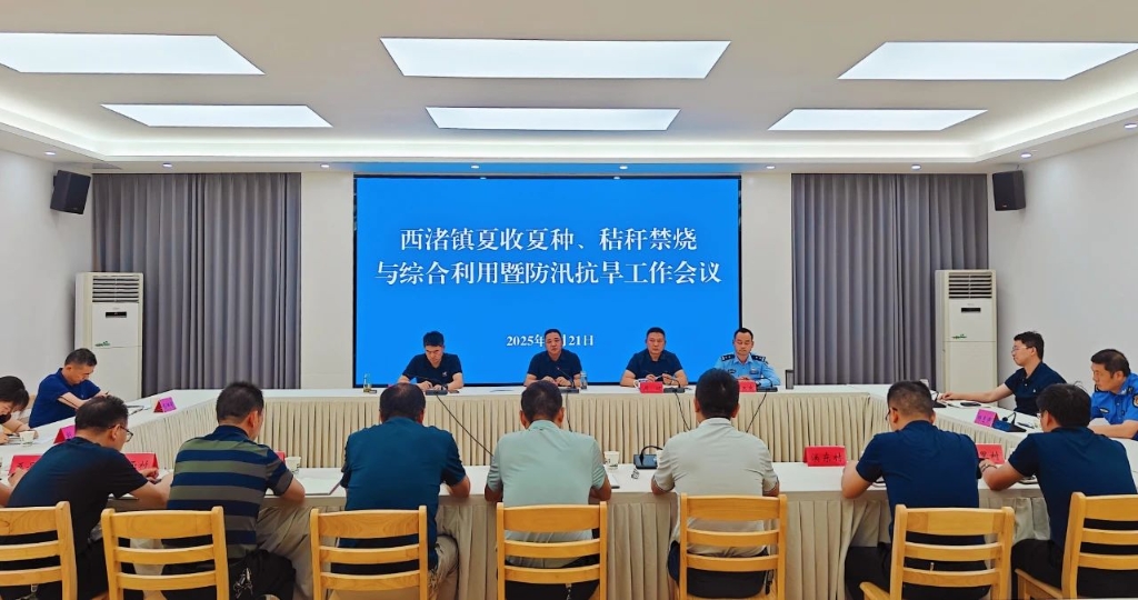 多措并舉 精準(zhǔn)施策 | 西渚鎮(zhèn)召開2025年夏收夏種、秸稈禁燒與綜合利用暨防汛抗旱工作會(huì)議